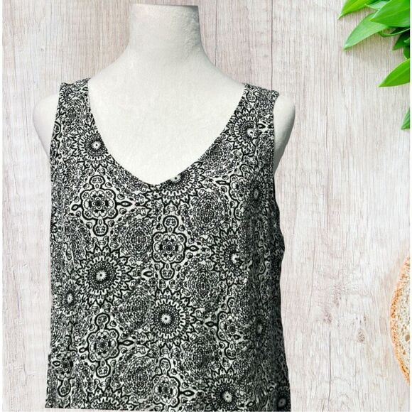 Relativity Womens Mini Dress Size 2X Black White Fit & Flare Sleeveless - Picture 2 of 9